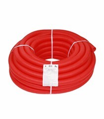 Труба гофрированная 40 мм СТС для металлопластиковых труб d26 мм красная (30 м) - фото 3