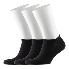 Носки мужские низкие Hesler кардная пряжа 44-46 черные (3 пары) - фото 1