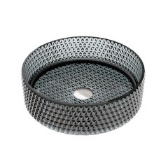 Раковина Ceramicanova Cristal 36 см накладная черная (CN6060) - фото 1