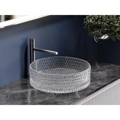 Раковина Ceramicanova Cristal 36 см накладная прозрачная (CN6062) - фото 3