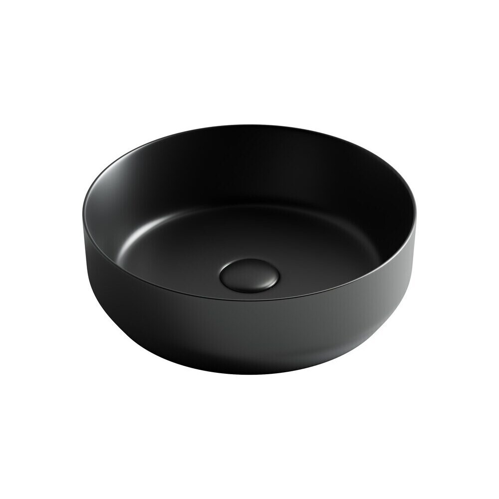 Изображение товара Раковина накладная Ceramicanova Element 39 см черная матовая, круглая