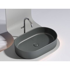 Раковина Ceramicanova Element 61 см накладная темный антрацит (CN6048MDH) - фото 3