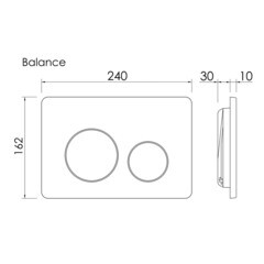 Клавиша смыва для инсталляций Ceramicanova Balance Circle брашированное золото (CN12-001BG) - фото 9