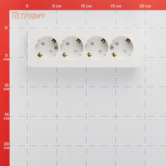 Розетка Systeme Electric Blanca накладная белая со шторками (BLNRA011411) - фото 2