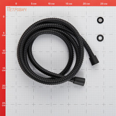 Шланг для душа Lavelly 2000 мм металлический черный (1023752) - фото 5