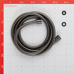 Шланг для душа Lavelly 2000 мм металлический оружейная сталь (1023754) - фото 5