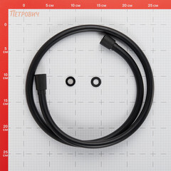 Шланг для душа Lavelly 1200 мм ПВХ черный (1023761) - фото 5