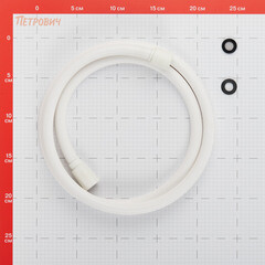 Шланг для душа Lavelly 1500 мм ПВХ белый (1023766) - фото 5