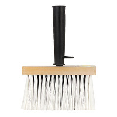 Кисть макловица искусственная щетина пластиковая ручка 140х52 мм для обойного клея и грунтов на водной основе - фото 3