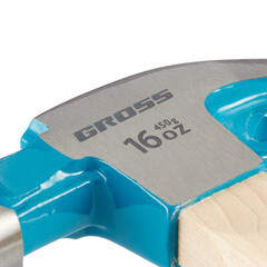 Молоток-гвоздодер Gross 450 г обрезиненная ручка (10415) - фото 2