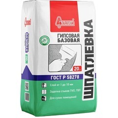 Изображение товара Шпаклевка гипсовая Старатели базовая белая 20 кг