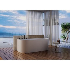 Ванна акриловая Abber 150х75 см левая с ножками (AB9496-1.5 L) - фото 5