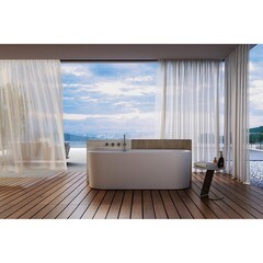 Ванна акриловая Abber 170х78 см с ножками (AB9494-1.7) - фото 3