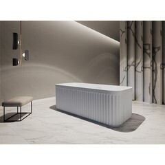 Ванна акриловая Abber 170х75 см отдельностоящая с ножками (AB9411-1.7) - фото 6