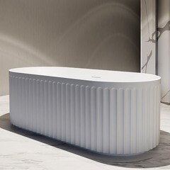 Ванна акриловая Abber 170х80 см отдельностоящая с ножками (AB9410-1.7) - фото 4