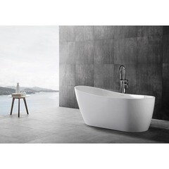 Ванна акриловая Abber 130х70 см отдельностоящая с ножками (AB9353-1.3) - фото 3