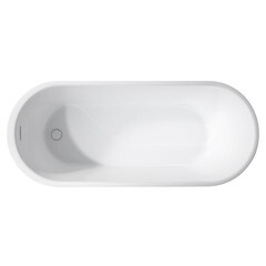 Ванна акриловая Abber 150х70 см отдельностоящая с ножками (AB9341-1.5) - фото 5