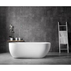 Ванна акриловая Abber 150х70 см отдельностоящая с ножками (AB9341-1.5) - фото 4