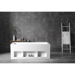 Ванна акриловая Abber 170х80 см отдельностоящая с ножками (AB9339-1.7) - фото 3