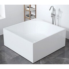 Ванна акриловая Abber 140х140 см отдельностоящая с ножками (AB9337) - фото 4