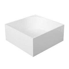 Ванна акриловая Abber 140х140 см отдельностоящая с ножками (AB9337) - фото 1