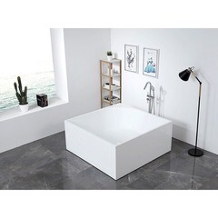 Ванна акриловая Abber 140х140 см отдельностоящая с ножками (AB9337) - фото 3