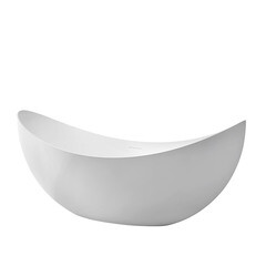 Ванна акриловая Abber 180х80 см отдельностоящая с ножками (AB9333) - фото 1