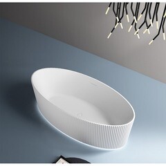 Ванна акриловая Abber 180х85 см отдельностоящая с ножками (AB9327) - фото 5