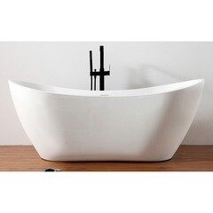 Ванна акриловая Abber 180х80 см отдельностоящая с ножками (AB9322) - фото 4