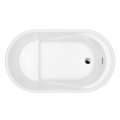 Ванна акриловая Abber 130х75 см отдельностоящая с ножками (AB9277) - фото 5