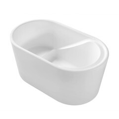 Ванна акриловая Abber 130х75 см отдельностоящая с ножками (AB9277) - фото 1