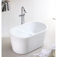 Ванна акриловая Abber 130х75 см отдельностоящая с ножками (AB9277) - фото 3