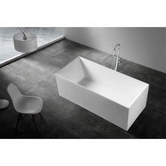 Ванна акриловая Abber 170х75 см отдельностоящая с ножками (AB9274-1.7) - фото 3