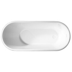 Ванна акриловая Abber 170х70 см отдельностоящая с ножками (AB9272-1.7) - фото 5