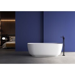 Ванна акриловая Abber 170х75 см отдельностоящая с ножками (AB9260) - фото 2