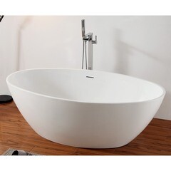 Ванна акриловая Abber 175х100 см отдельностоящая с ножками (AB9249) - фото 4