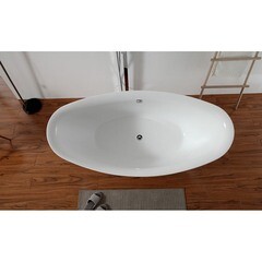 Ванна акриловая Abber 180х87 см отдельностоящая с ножками (AB9248) - фото 6