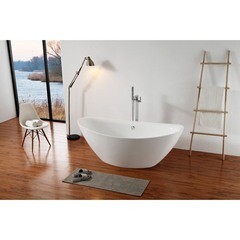 Ванна акриловая Abber 180х87 см отдельностоящая с ножками (AB9248) - фото 3