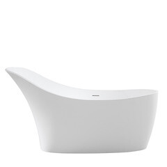 Ванна акриловая Abber 169х75 см отдельностоящая с ножками (AB9245) - фото 1