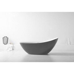 Ванна акриловая Abber 184х79 см отдельностоящая с ножками (AB9233G) - фото 6