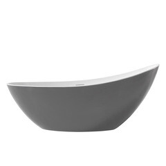 Ванна акриловая Abber 184х79 см отдельностоящая с ножками (AB9233G) - фото 1