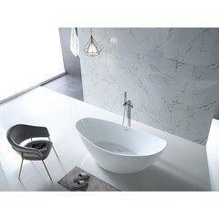 Ванна акриловая Abber 184х79 см отдельностоящая с ножками (AB9233) - фото 8