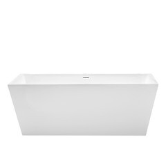 Ванна акриловая Abber 160х80 см отдельностоящая с ножками (AB9224-1.6) - фото 1