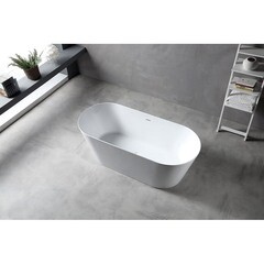 Ванна акриловая Abber 150х70 см отдельностоящая с ножками (AB9222-1.5) - фото 4