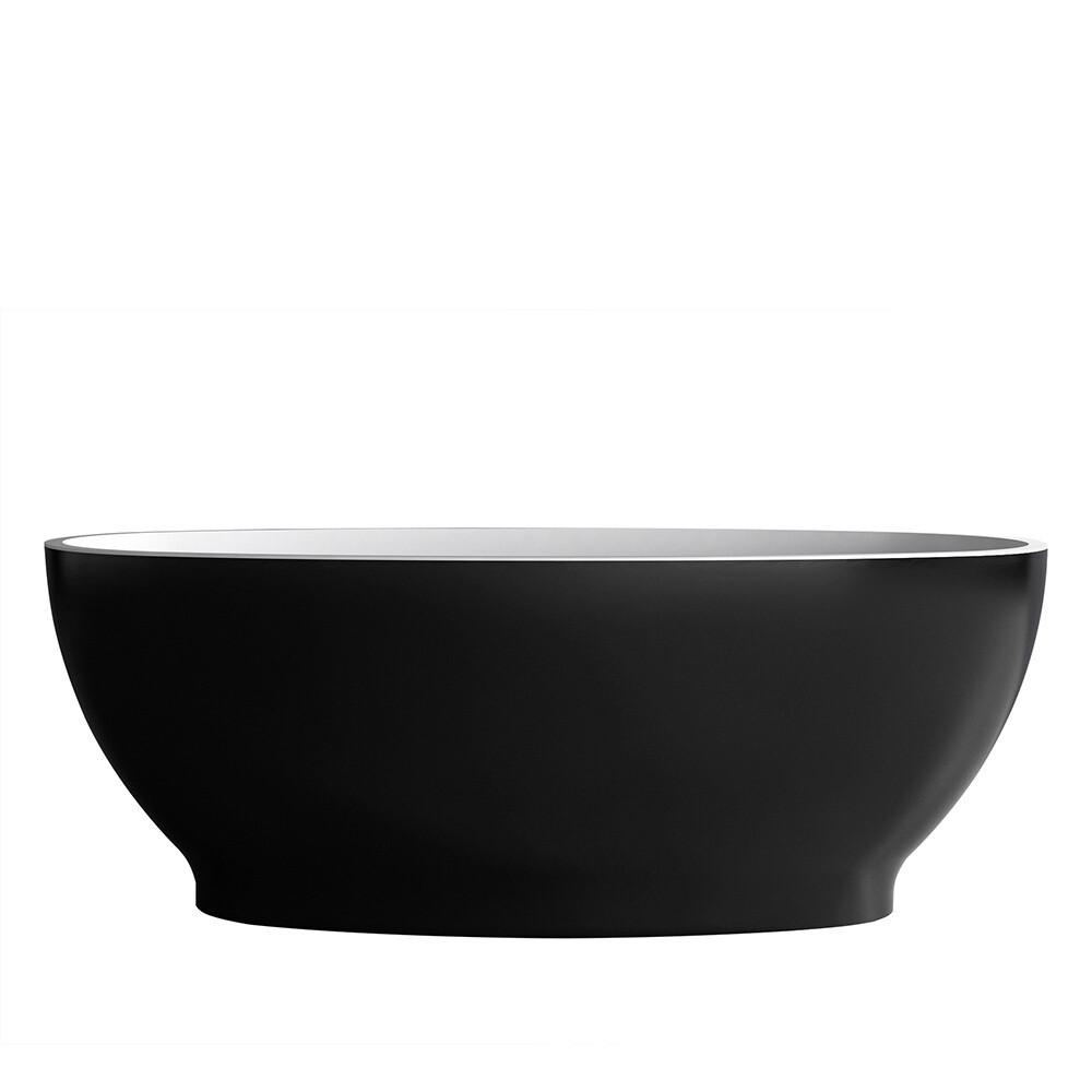 Ванна акриловая Abber 165х80 см отдельностоящая с ножками (AB9207MB)