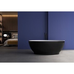 Ванна акриловая Abber 165х80 см отдельностоящая с ножками (AB9207MB) - фото 3