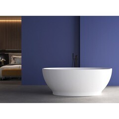 Ванна акриловая Abber 165х80 см отдельностоящая с ножками (AB9207) - фото 7