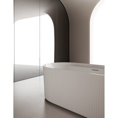 Ванна акриловая Abber 170х80 см отдельностоящая с ножками (AB9444MW) - фото 5