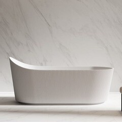 Ванна акриловая Abber 170х80 см отдельностоящая с ножками (AB9445MW) - фото 4