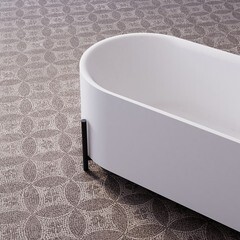 Ванна акриловая Abber 170х75 см отдельностоящая с ножками (AB9443) - фото 8